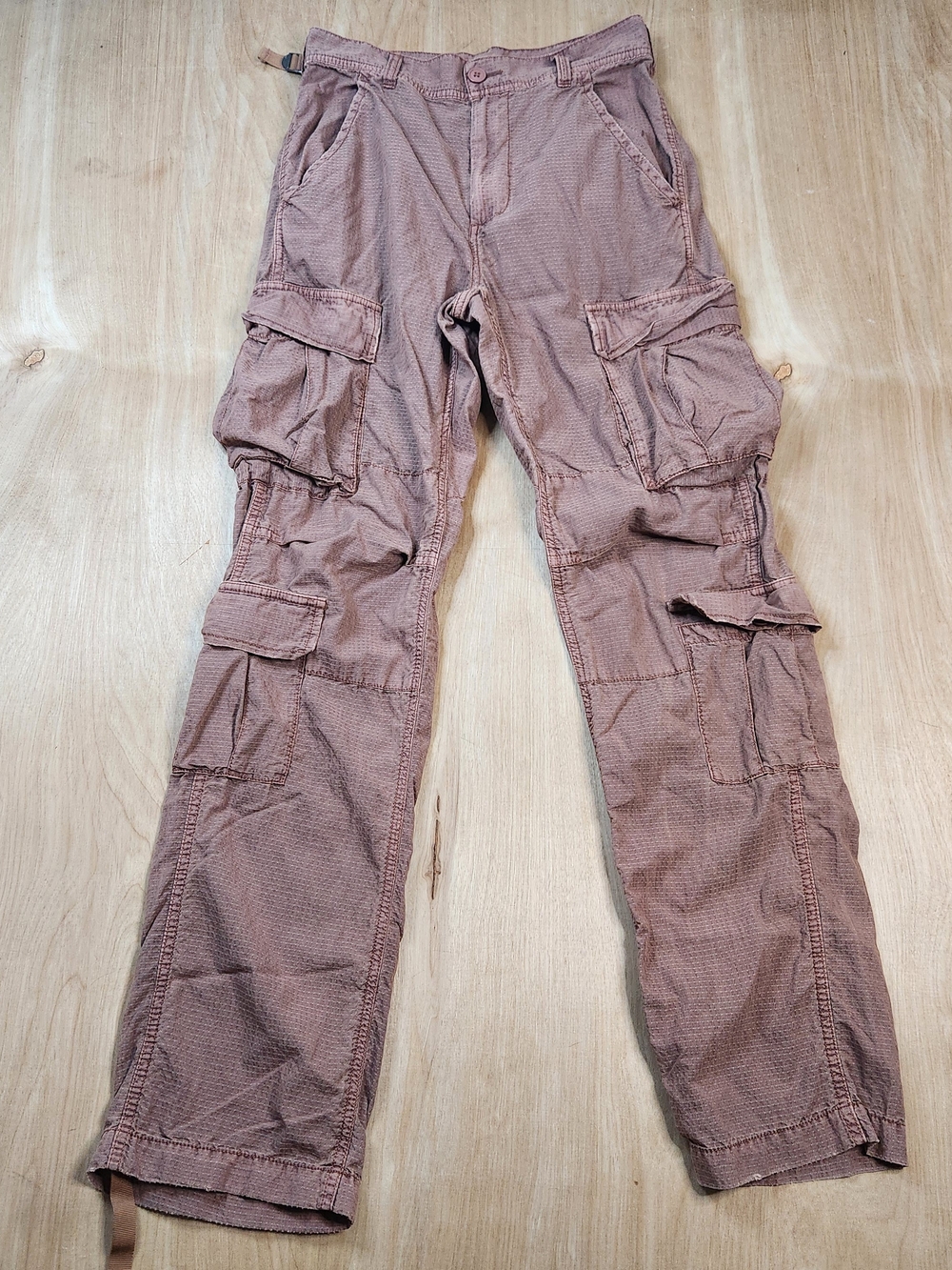 Free People Women's Mid Rise Cargo Pants in Dusty Rose Size 0